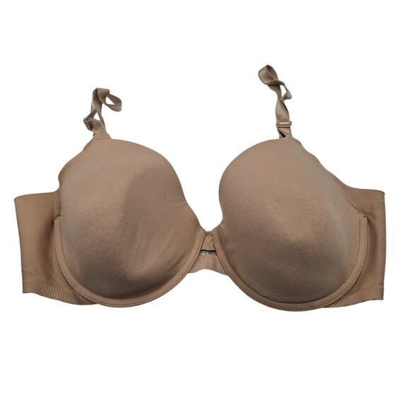 Warners Womens Sz 40C Classic T Shirt Bra Solid Beige Style 01356 - Picture 1 of 4